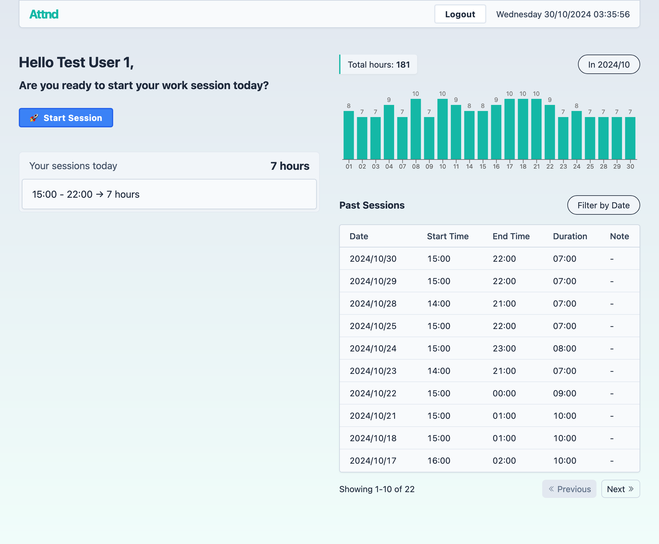 attnd - Realtime Attendance Monitoring